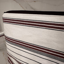 Load image into Gallery viewer, Plateia Brown Stripe Zipper Bags