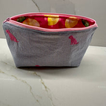 Load image into Gallery viewer, Seersucker Pups Small Zipper Bag