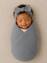 Load image into Gallery viewer, Beba Wrap Set - Gray Sky