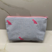 Load image into Gallery viewer, Seersucker Pups Small Zipper Bag