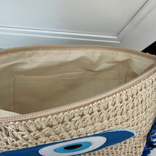 Load image into Gallery viewer, Straw Mati Eye Clutch