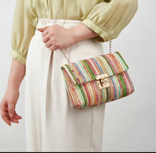 Load image into Gallery viewer, Sophia Rattan Purse