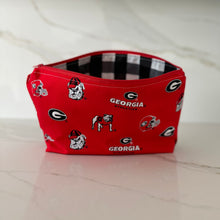 Load image into Gallery viewer, University of Georgia UGA Zipper Bag