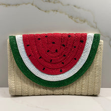 Load image into Gallery viewer, Karpouzi Straw Clutch Bag