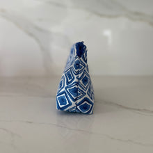Load image into Gallery viewer, Blue Watercolor Medium Zipper Bag