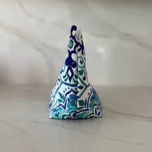 Load image into Gallery viewer, Blue Mediterranean Tile Large Zipper Bag