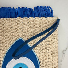 Load image into Gallery viewer, Straw Mati Eye Clutch