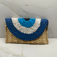 Load image into Gallery viewer, Mati Eye Straw Clutch Bag