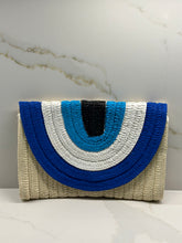 Load image into Gallery viewer, Mati Eye Straw Clutch Bag
