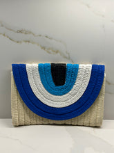 Load image into Gallery viewer, Mati Eye Straw Clutch Bag