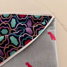 Load image into Gallery viewer, Pink Puppy Seersucker Laptop Sleeve