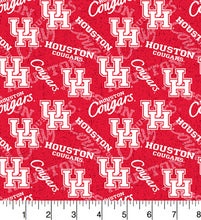 Load image into Gallery viewer, University of Houston Cougars Zipper Bag