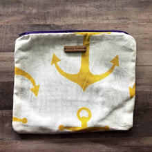 Load image into Gallery viewer, Anchors Aweigh Medium Zipper Bag