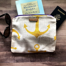 Load image into Gallery viewer, Anchors Aweigh Medium Zipper Bag