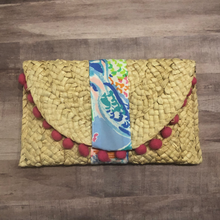 Load image into Gallery viewer, Lilly Pulitzer Straw Clutch Bag - Custom Free Personalization