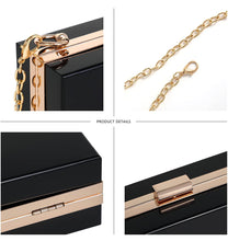 Load image into Gallery viewer, Clutch Box Purse with Chain - Free Personalization