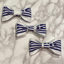 Load image into Gallery viewer, Greek Flag Bow Tie or Hair Bow