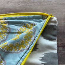 Load image into Gallery viewer, Gray Patches XL Zipper Bag