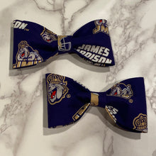 Load image into Gallery viewer, James Madison University Bow Tie or Hair Bow