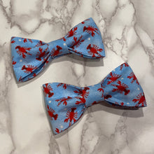 Load image into Gallery viewer, Lobsters Bow Tie or Hair Bow