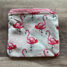 Load image into Gallery viewer, Neon Floral Stripe Mini Zipper Bag