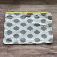 Load image into Gallery viewer, Gray Patches XL Zipper Bag