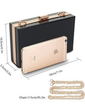 Load image into Gallery viewer, Clutch Box Purse with Chain - Free Personalization