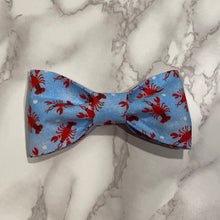 Load image into Gallery viewer, Lobsters Bow Tie or Hair Bow