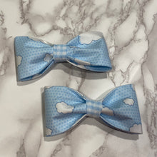 Load image into Gallery viewer, Blue Clouds Bow Tie or Hair Bow