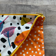 Load image into Gallery viewer, Orange Speckles Small Zipper Bag