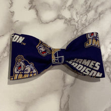 Load image into Gallery viewer, James Madison University Bow Tie or Hair Bow