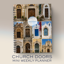 Load image into Gallery viewer, 2027 MINI Weekly Planner - Church Doors
