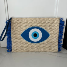 Load image into Gallery viewer, Straw Mati Eye Clutch
