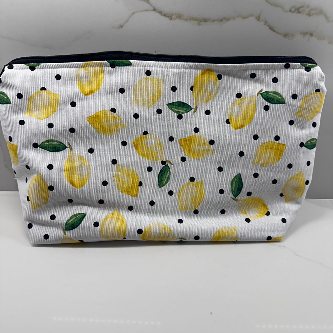 Lemon Dots Zipper Bags