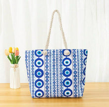 Load image into Gallery viewer, Mati Eye Canvas Tote Bag
