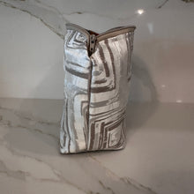 Load image into Gallery viewer, Plateia Champagne Tiles Zipper Bags
