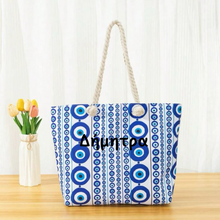 Load image into Gallery viewer, Mati Eye Canvas Tote Bag
