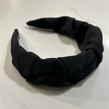 Load image into Gallery viewer, Black Scrunch Headband
