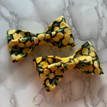 Load image into Gallery viewer, Lemons Bow Tie or Hair Bow
