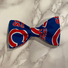 Load image into Gallery viewer, Chicago Cubs Bow Tie or Hair Bow
