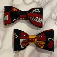 Load image into Gallery viewer, Miami Heat Bow Tie or Hair Bow
