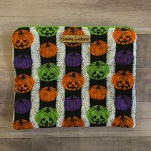 Load image into Gallery viewer, Halloween Stripes Medium Zipper Bag
