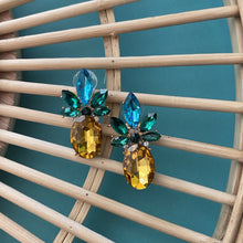 Load image into Gallery viewer, Zoe Pineapple Crystal Earrings
