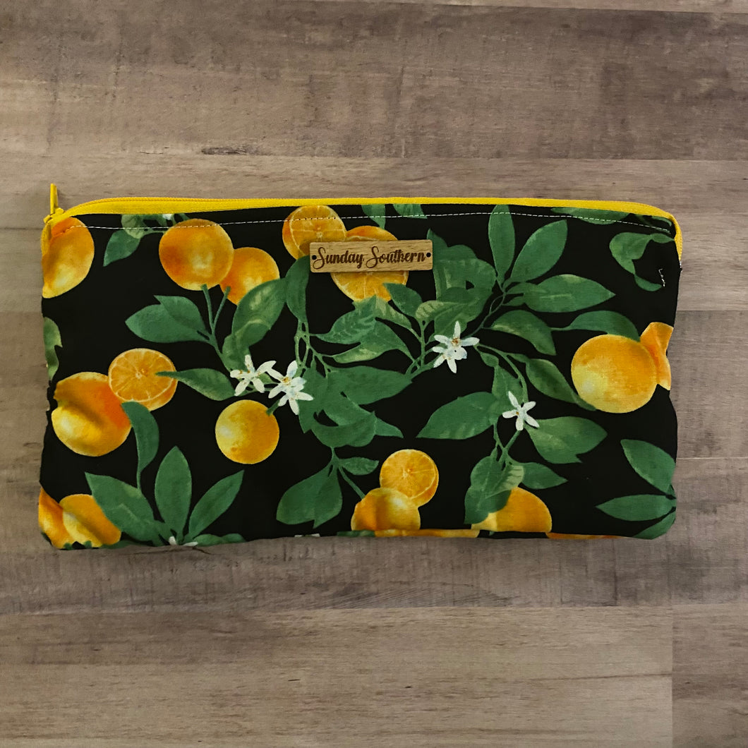 Florida Oranges Small Zipper Bag