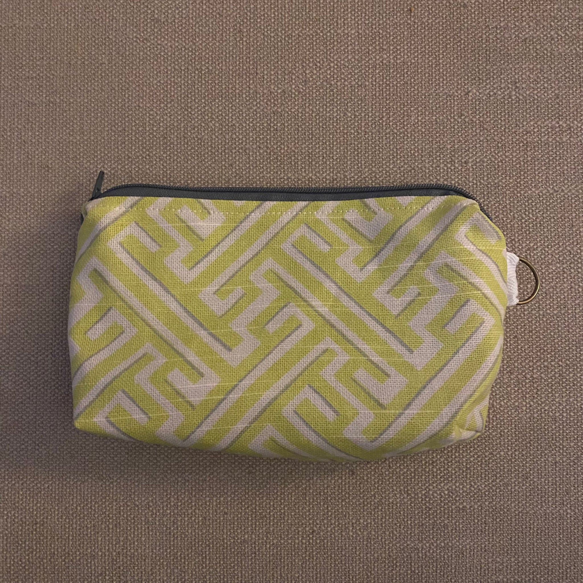Chartreuse Greek Key Small Zipper Bag – ShopSundaySouthern